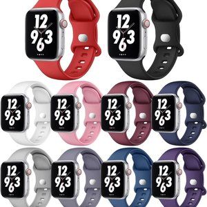 EXCHAR Apple Watch Bands (10-pack) Multicolor Size Medium/Large 42mm/44mm/45mm